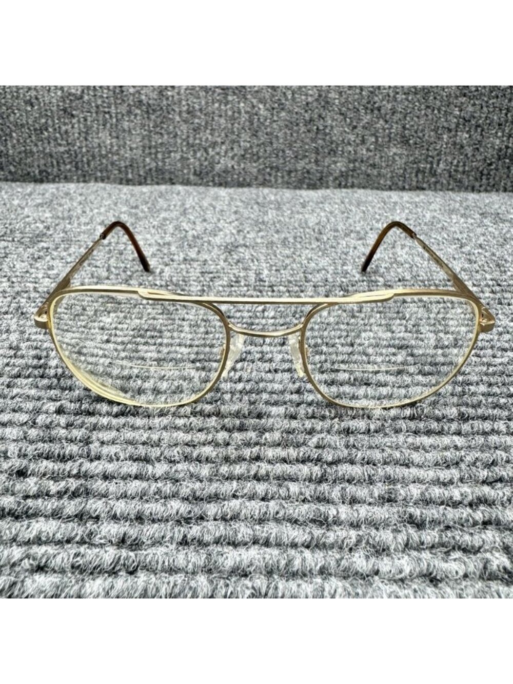 Randolph Eng RE FGN Gold Aviator Eye Sun Glasses FRAMES ONLY 52-20-140 USA Italy